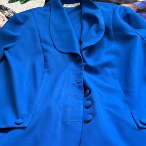 Blue Women's Tailored Jacket and skirt